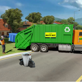 Island Clean Truck Garbage Sim