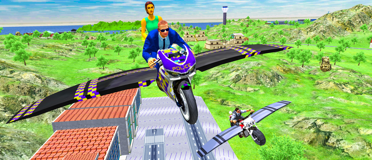 Flying Motorbike Real Simulator